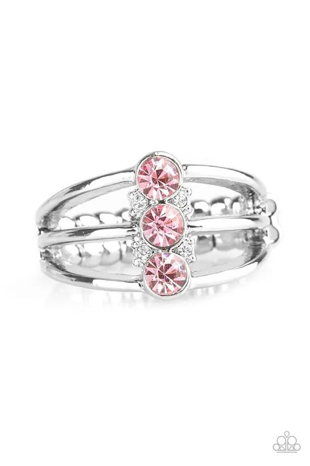 Paparazzi Jewelry Rings Paparazzi Ring Triple Crown Winner Pink