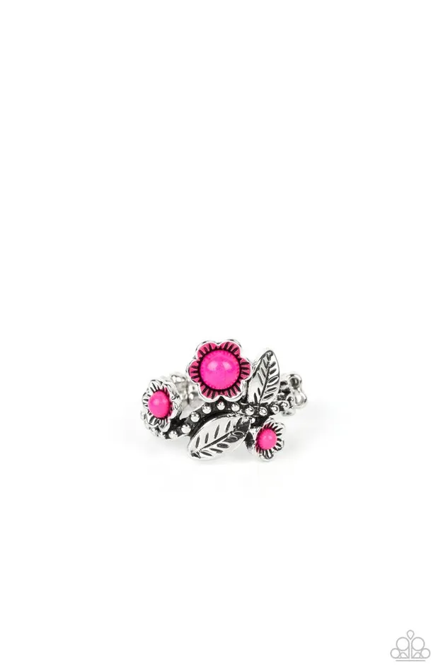 Paparazzi Jewelry Rings Paparazzi Ring Wonderland Wildflower Pink Paparazzi Jewelry Rings Paparazzi Ring Wonderland Wildflower Pink
