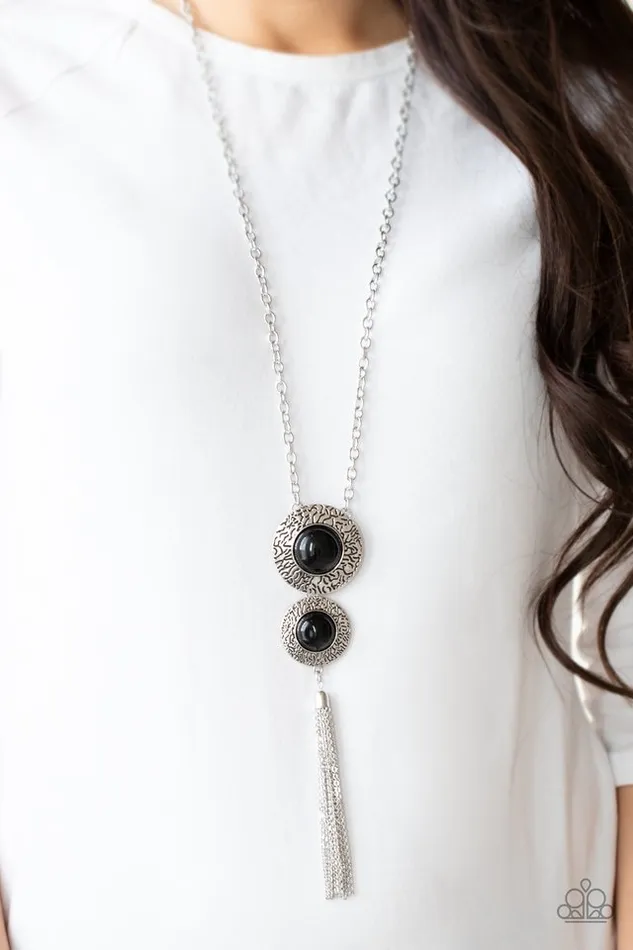 Paparazzi Necklace Abstract Artistry Black Paparazzi Jewelry Necklaces