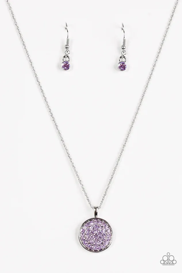 Paparazzi Necklace Believe In Glitter Purple Paparazzi Jewelry Necklaces