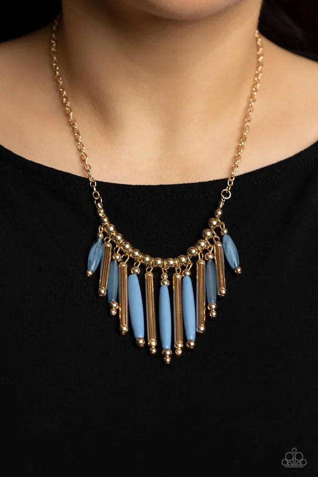 Paparazzi Necklace Bohemian Breeze Blue Paparazzi Jewelry Necklaces