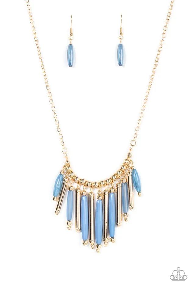 Paparazzi Necklace Bohemian Breeze Blue Paparazzi Jewelry Necklaces