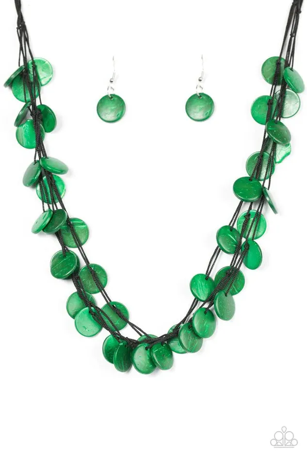 Paparazzi Necklace Caribbean Catch Green Paparazzi Jewelry Necklaces