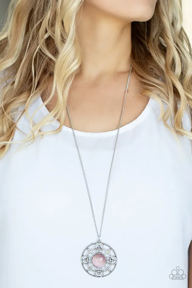 Paparazzi Necklace Celestial Compass Pink Paparazzi Jewelry Necklaces