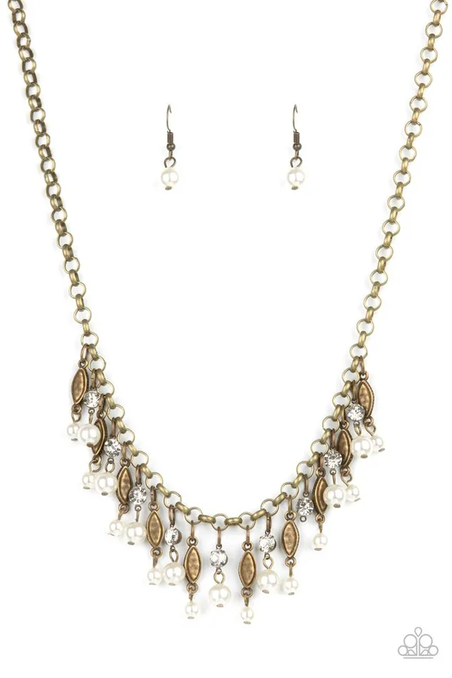 Paparazzi Necklace Cosmopolitan Couture Brass Paparazzi Jewelry Necklaces