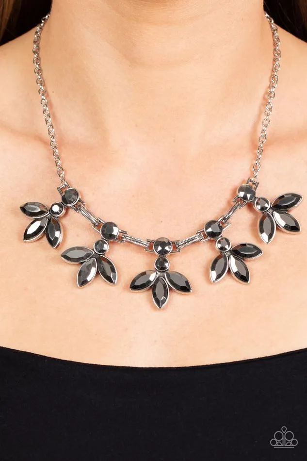 Paparazzi Necklace Dauntlessly Debonair Silver Paparazzi Jewelry Necklaces