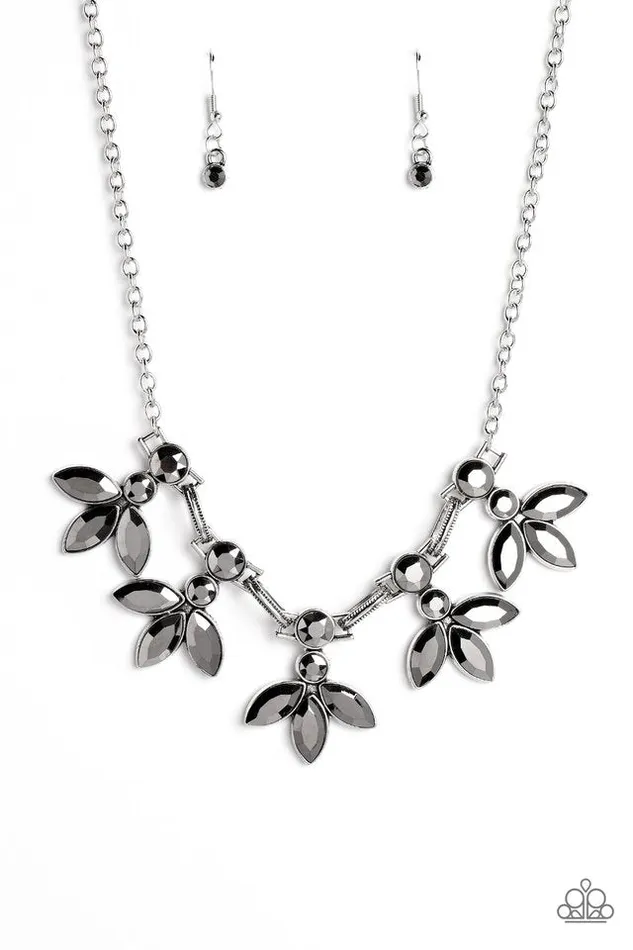 Paparazzi Necklace Dauntlessly Debonair Silver Paparazzi Jewelry Necklaces