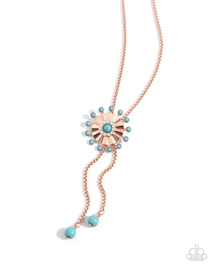 Paparazzi Necklace Desert Dalliance Copper Paparazzi Jewelry Necklaces