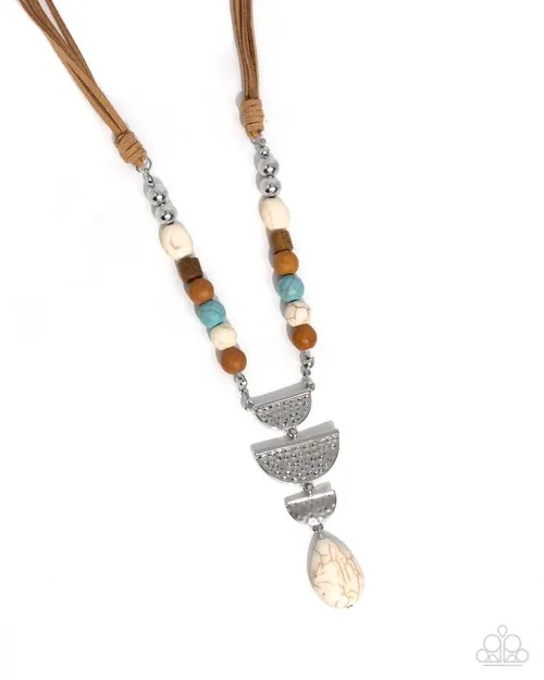 Paparazzi Necklace Eclectic Elegance White Paparazzi Jewelry Necklaces