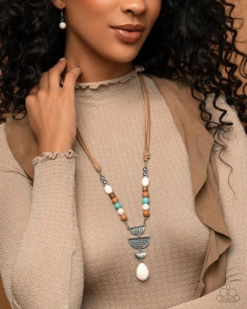 Paparazzi Necklace Eclectic Elegance White Paparazzi Jewelry Necklaces