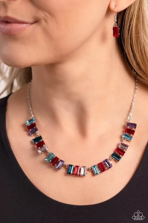 Paparazzi Necklace Elite Emeralds Red Paparazzi Jewelry Necklaces
