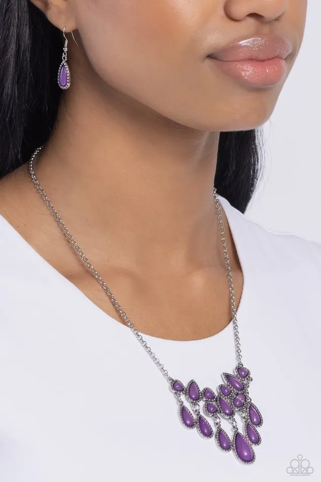 Paparazzi Necklace Exceptionally Ethereal Purple Paparazzi Jewelry Necklaces