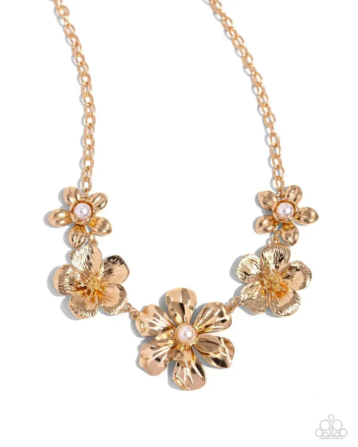 Paparazzi Necklace FLOWER Move Gold Paparazzi Jewelry Necklaces Paparazzi Necklace FLOWER Move Gold Paparazzi Jewelry Necklaces