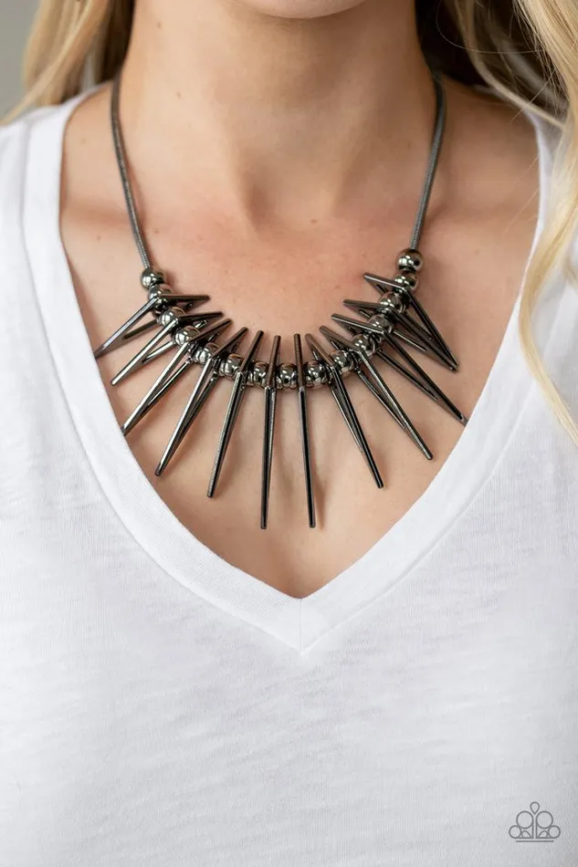 Paparazzi Necklace Fully Charged Black Paparazzi Jewelry Necklaces