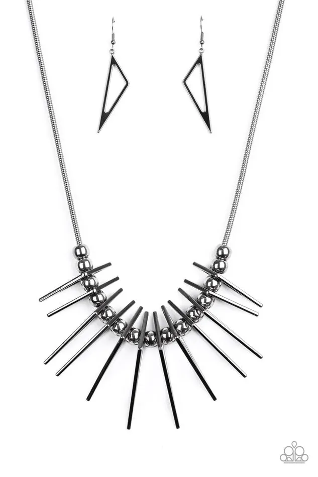 Paparazzi Necklace Fully Charged Black Paparazzi Jewelry Necklaces