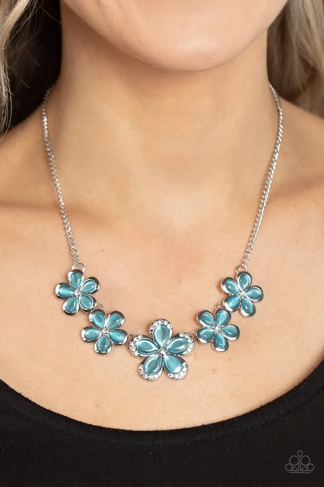Paparazzi Necklace Garden Daydream Blue Paparazzi Jewelry Necklaces