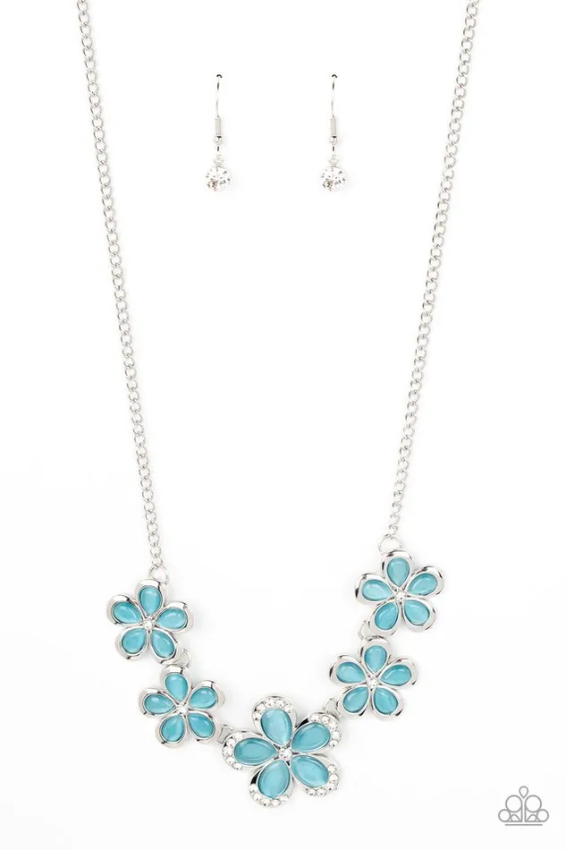 Paparazzi Necklace Garden Daydream Blue Paparazzi Jewelry Necklaces