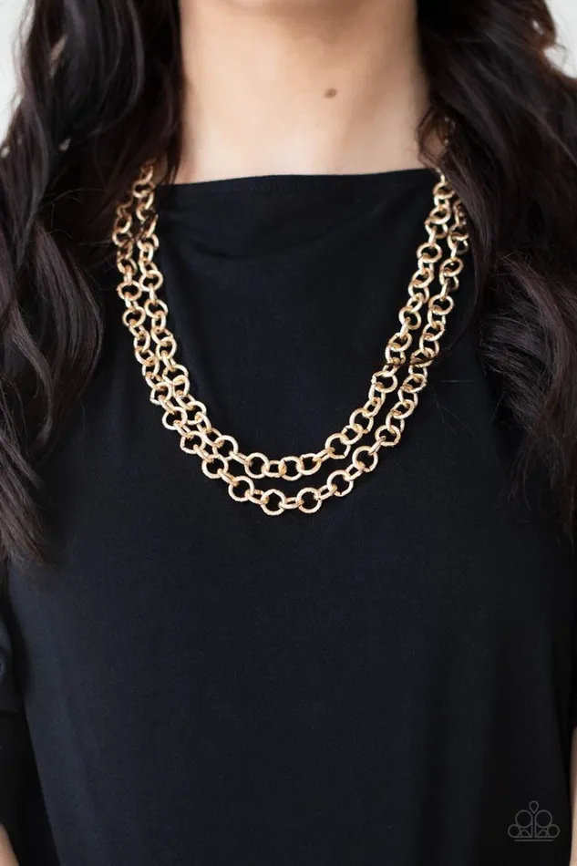 Paparazzi Necklace Grunge Goals Gold Paparazzi Jewelry Necklaces
