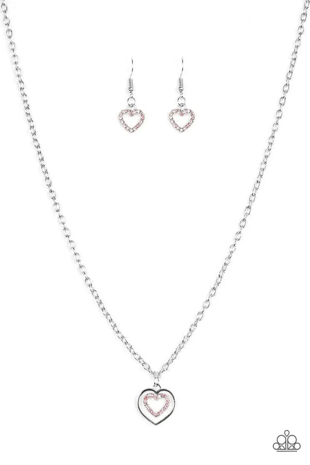 Paparazzi Necklace Heartbreak Hotel Pink Paparazzi Jewelry Necklaces