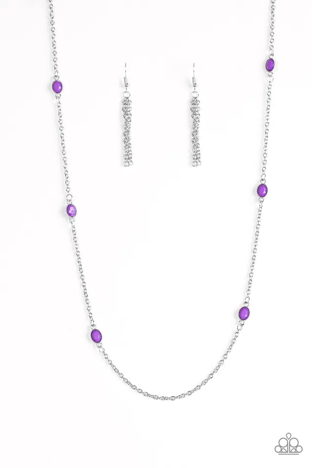 Paparazzi Necklace In Season Purple Paparazzi Jewelry Necklaces