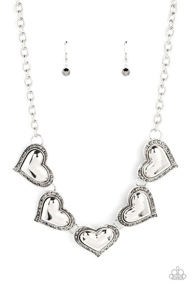 Paparazzi Necklace Kindred Hearts Silver Paparazzi Jewelry Necklaces Paparazzi Necklace Kindred Hearts Silver Paparazzi Jewelry Necklaces