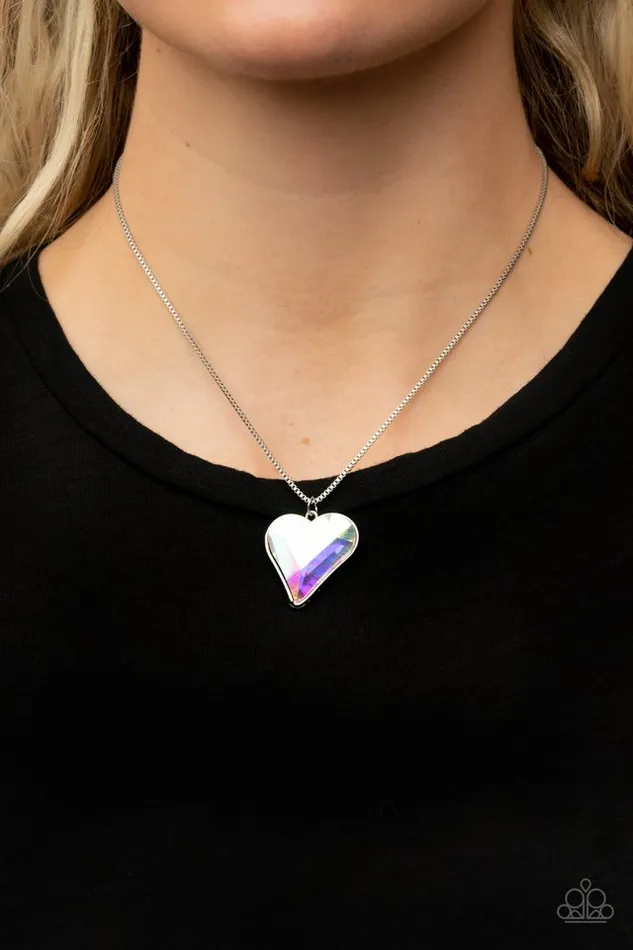 Paparazzi Necklace Lockdown My Heart Multi Paparazzi Jewelry Necklaces