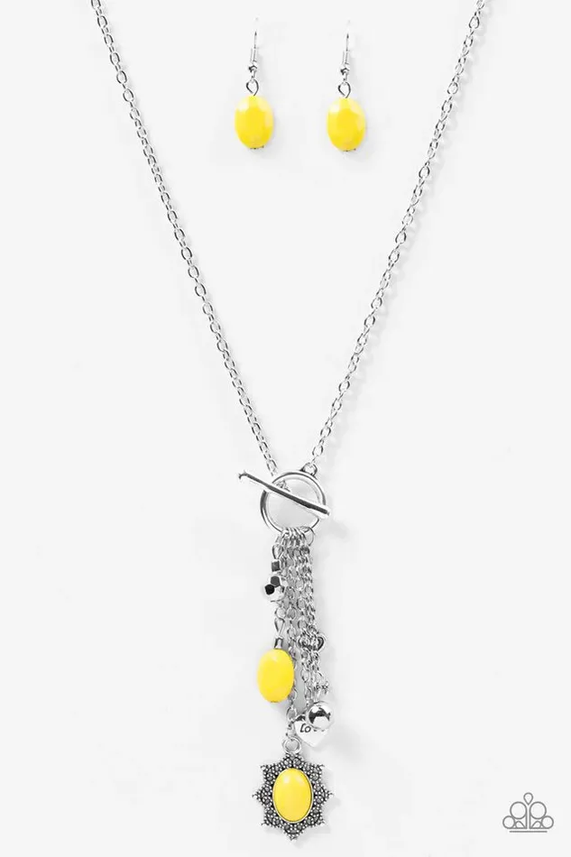 Paparazzi Necklace Love Lullaby Yellow Paparazzi Jewelry Necklaces