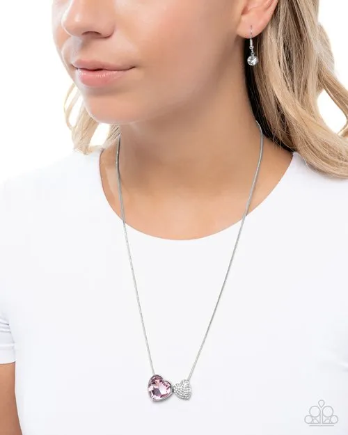 Paparazzi Necklace Lovely Couple Pink Paparazzi Jewelry Necklaces