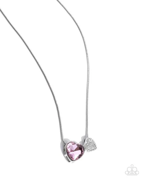 Paparazzi Necklace Lovely Couple Pink Paparazzi Jewelry Necklaces Paparazzi Necklace Lovely Couple Pink Paparazzi Jewelry Necklaces