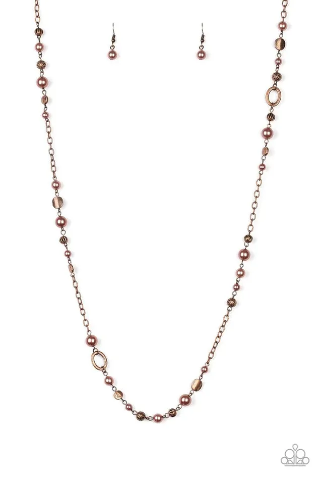 Paparazzi Necklace Make An Appearance Copper Paparazzi Jewelry Necklaces