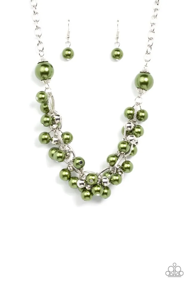 Paparazzi Necklace Party Crasher Green Paparazzi Jewelry Necklaces