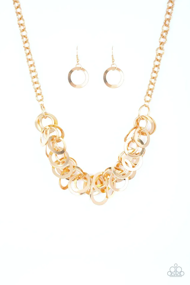 Paparazzi Necklace Ringing In The Bling Gold Paparazzi Jewelry Necklaces
