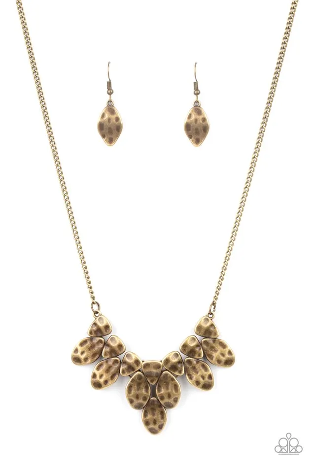 Paparazzi Necklace Rustic Smolder Brass Paparazzi Jewelry Necklaces