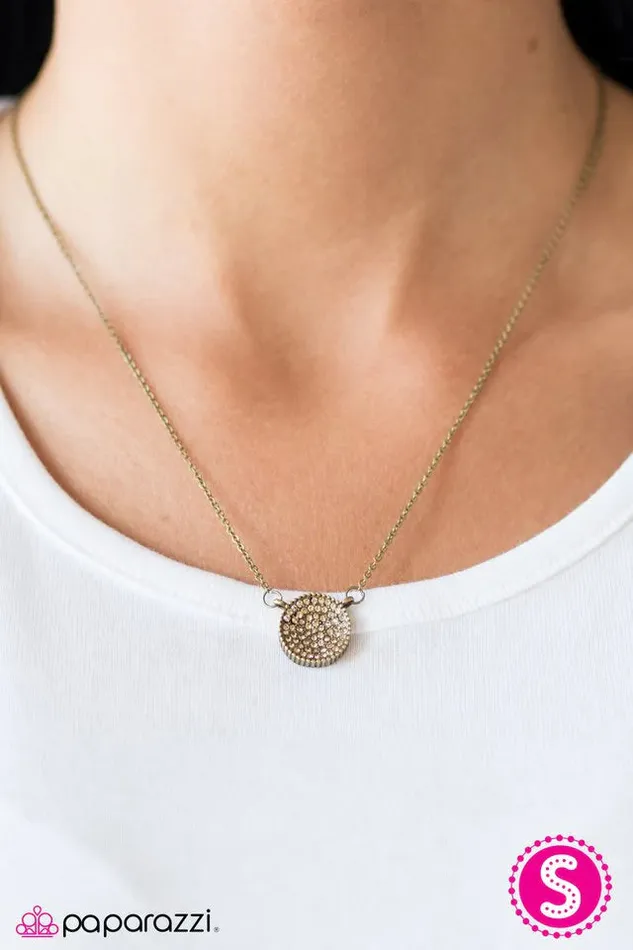 Paparazzi Necklace StarSpangled Sparkle Brass Paparazzi Jewelry Necklaces