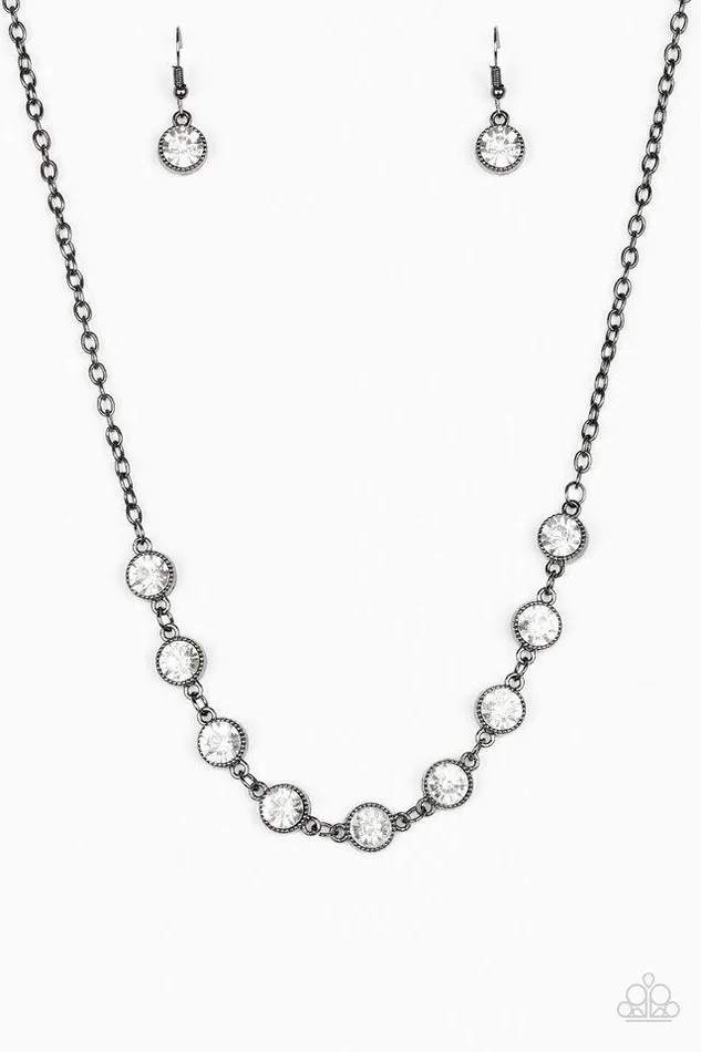 Paparazzi Necklace Starlit Socials Black Paparazzi Jewelry Necklaces