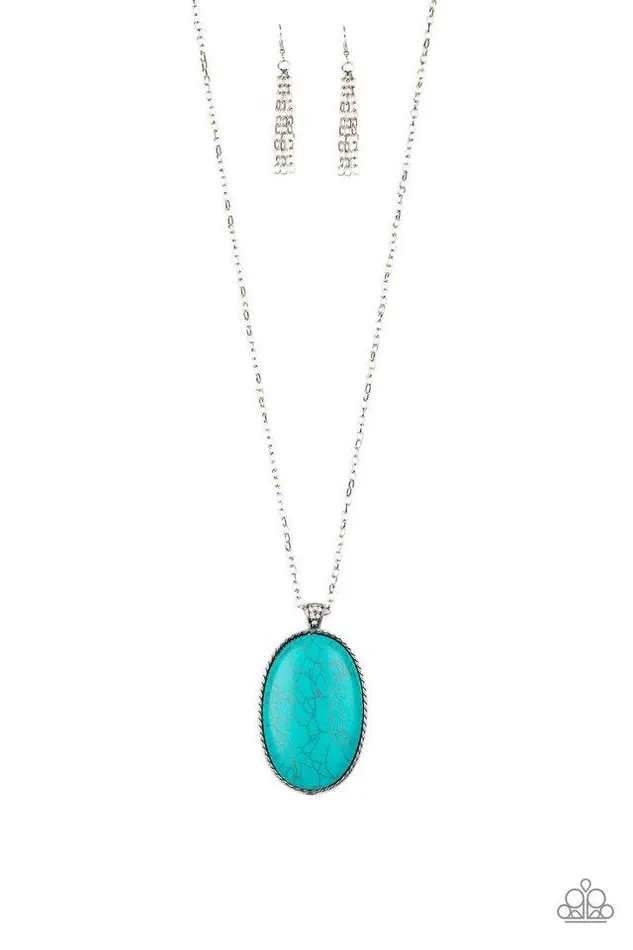 Paparazzi Necklace Stone Stampede Blue Paparazzi Jewelry Necklaces