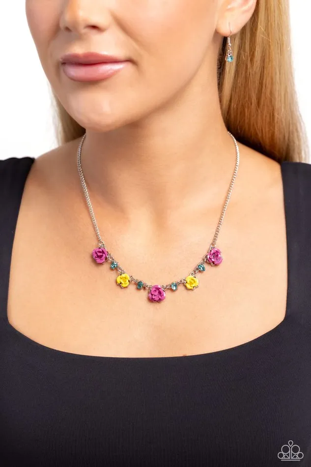 Paparazzi Necklace Strike a ROSE Pink Paparazzi Jewelry Necklaces
