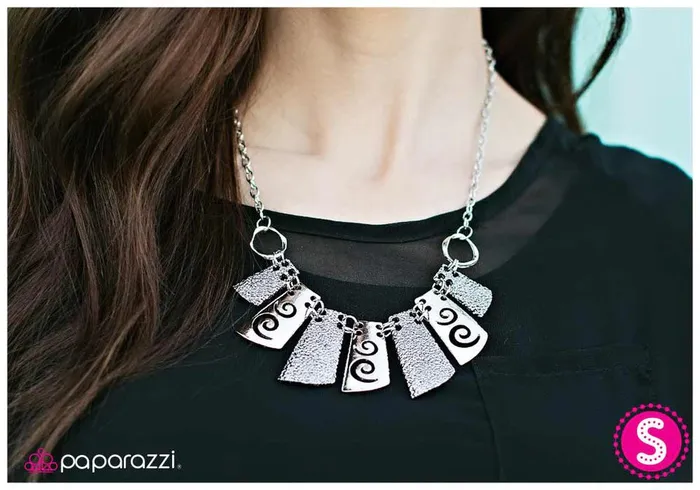 Paparazzi Necklace Survival Of the Glitziest Silver Paparazzi Jewelry Necklaces