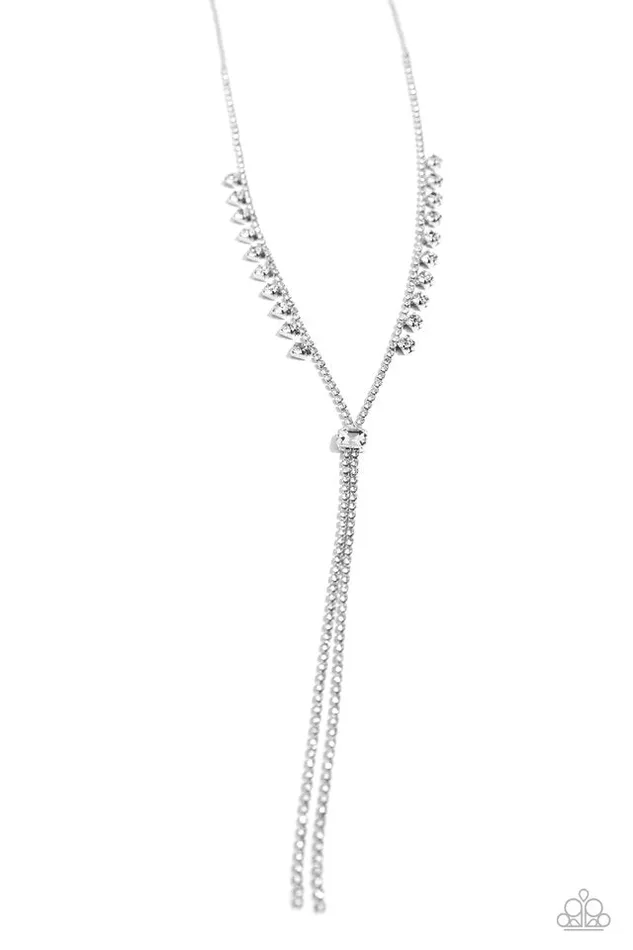 Paparazzi Necklace Synchronized SHIMMER White Paparazzi Jewelry Necklaces Paparazzi Necklace Synchronized SHIMMER White Paparazzi Jewelry Necklaces