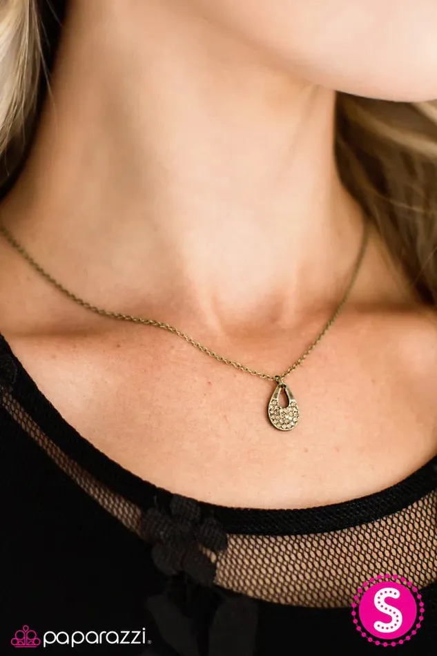 Paparazzi Necklace Tempest Treasure Brass Paparazzi Jewelry Necklaces