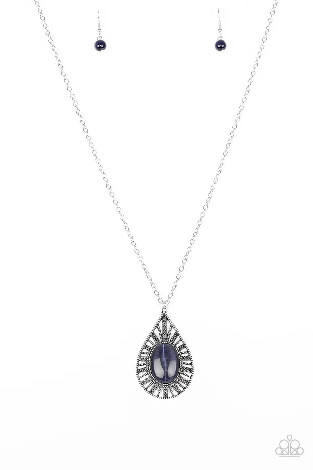 Paparazzi Necklace Total Tranquility Blue Paparazzi Jewelry Necklaces