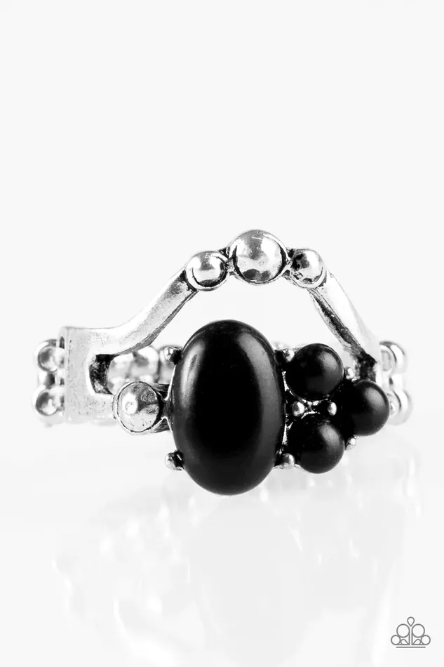 Paparazzi Ring BEAD What You Want To BEAD Black Paparazzi Jewelry Rings