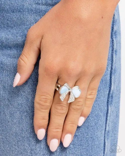 Paparazzi Ring Classy Coquette Blue Paparazzi Jewelry Rings
