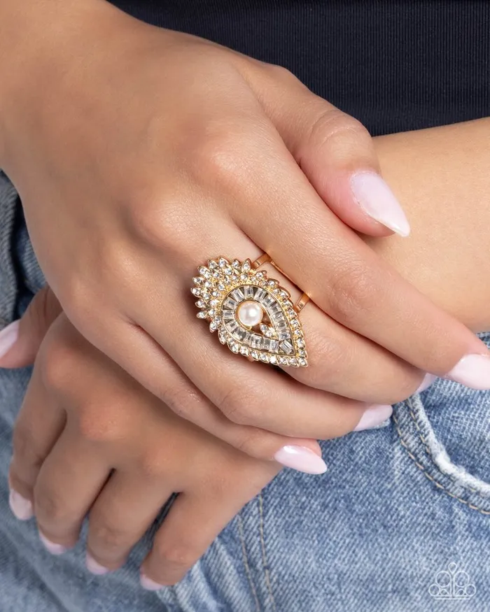 Paparazzi Ring Consistent Charm Gold Paparazzi Jewelry Rings