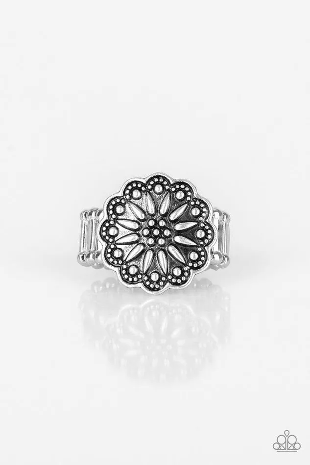 Paparazzi Ring Desert Sunflower Silver Paparazzi Jewelry Rings