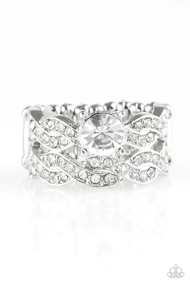 Paparazzi Ring Fairytale Fabulous White Paparazzi Jewelry Rings