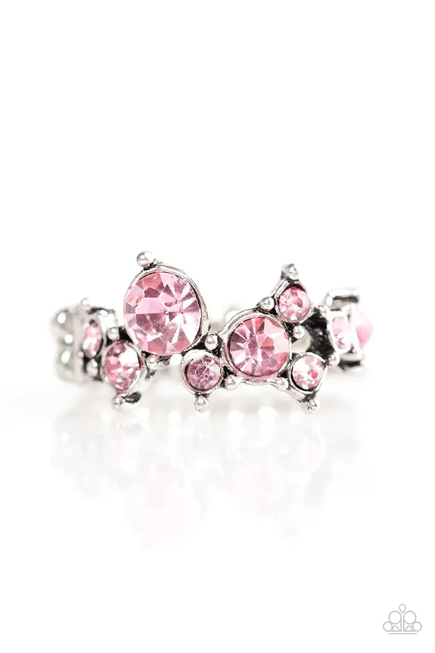 Paparazzi Ring Get Your Glitter On Pink Paparazzi Jewelry Rings