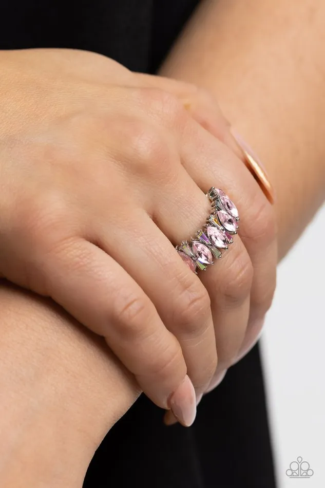 Paparazzi Ring Kaleidoscopic Knockout Pink Paparazzi Jewelry Rings
