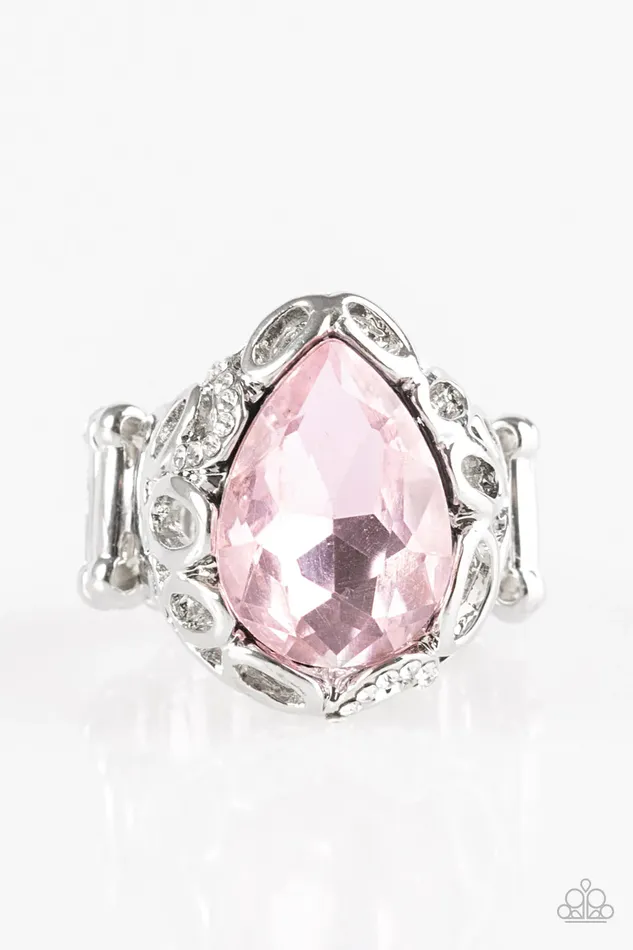 Paparazzi Ring Live Like A Queen Pink Paparazzi Jewelry Rings