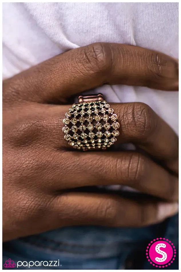 Paparazzi Ring Mamas Gonna Buy You A Diamond Copper Paparazzi Jewelry Rings